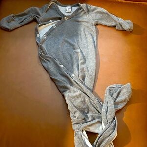 Copper Pearl Newborn gown and hat